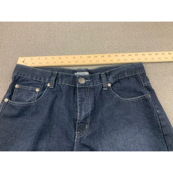 Loose Thread Men's 36x32 Dark Blue Jeans. - Picture 7 of 11